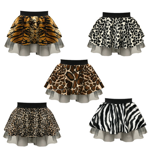 Animal print tutu skirt - skirt, dance
