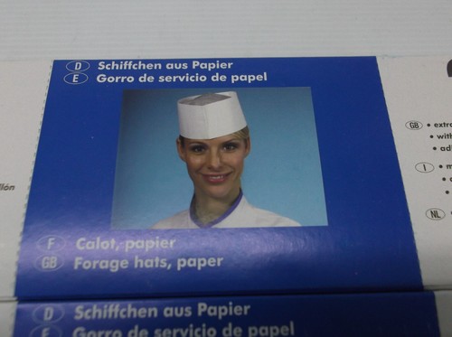 Paper forage hats white - forage,