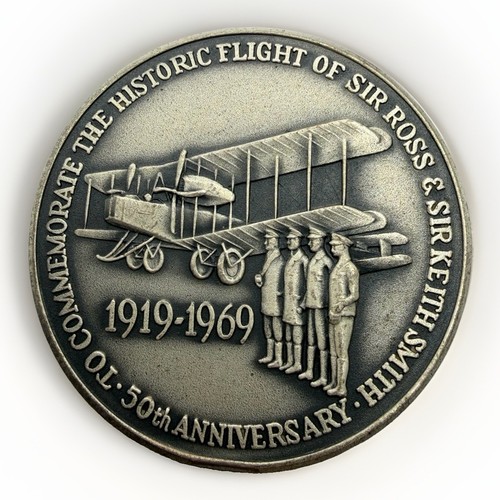 1969 victoria bronze medallion - bronze,