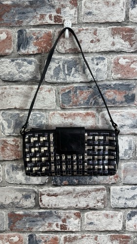 Tula black silver weft woven - silver,