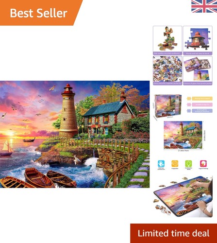 1000 piece coast lighthouse - 1000-piece,