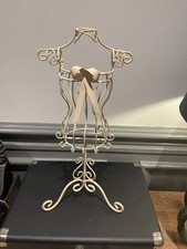 Mannequin Jewellery Stand Metal Femme Cream Vintage Wireframe Jewellery Display