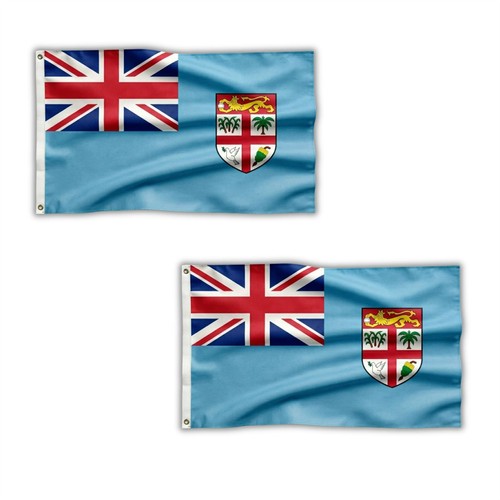 2pcs fiji flag large 5x3ft - flag,