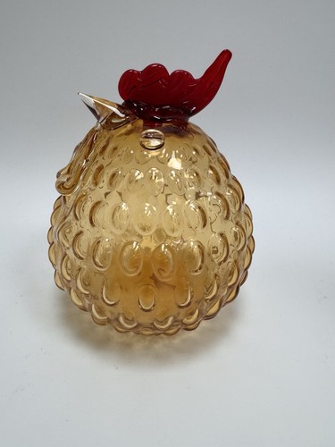 Hand blown glass - glass, rooster
