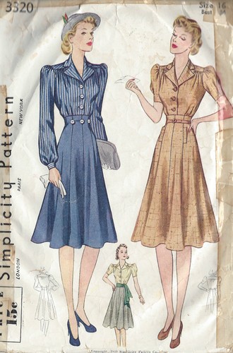 1940 vintage sewing - vintage, pattern