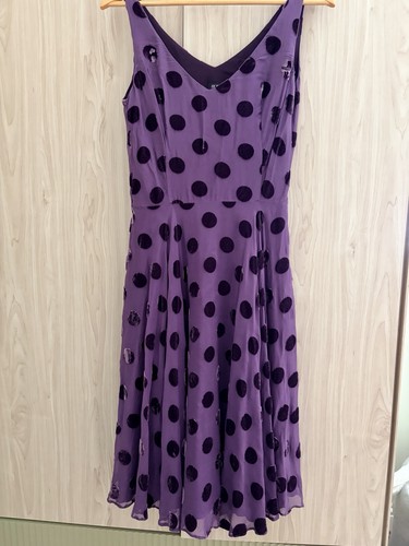 Hobbs purple polka dot fit - polka,