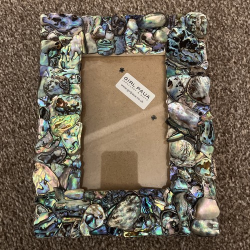 Girl paua mosaic - mosaic, frame