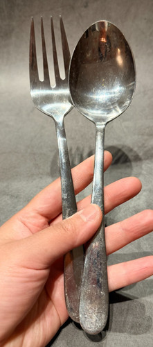 Large stainless steel - steel, salad