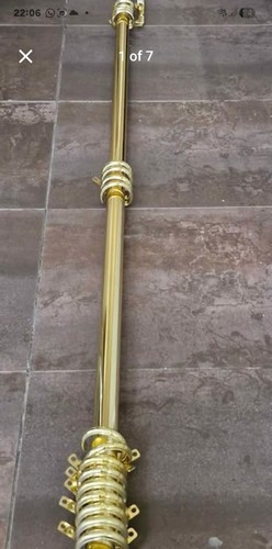 Brass effect corded curtain - effect,