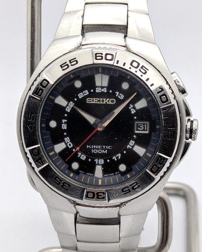 Seiko kinetic 100m - kinetic, black