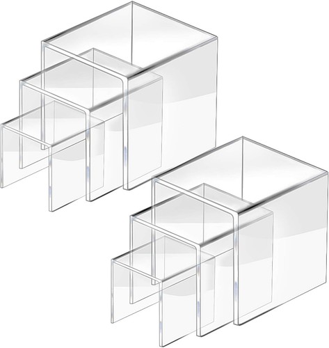 Clear acrylic riser display - clear,