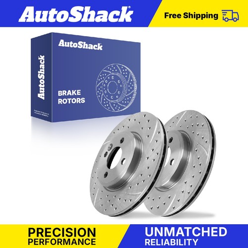 Front drilled slotted brake - drilled,