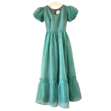 Trina Lewis Turquoise Organza