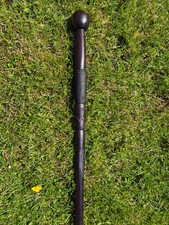 Antique Wooden Ebony Walking