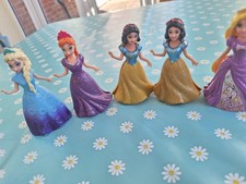 Mattel Magic Clip Dolls X 5. Else, Anna, Repunzel ,snow White