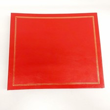 Vintage 1980s 1990s Red Flip Photograph Album Slip In Holds 120 6" x 4" Photos