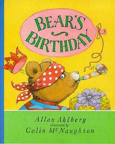 Bear birthday red nose - (red,