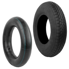 4.80/4.00 - 8" INCH WHEEL INNER TUBE & TYRE PNEUMATIC WHEELBARROW STRIGHT VALVE