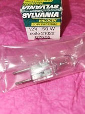 12V halogen Light Bulb GY6.35  UV Stop. Low Pressure. 50W. code 21022