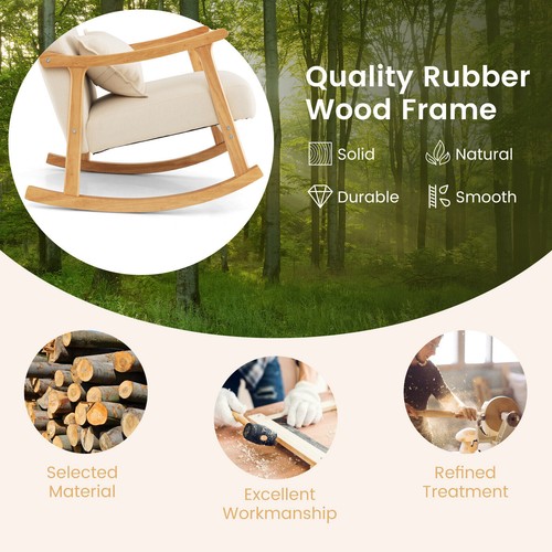Upholstered rocking chair - rocking,