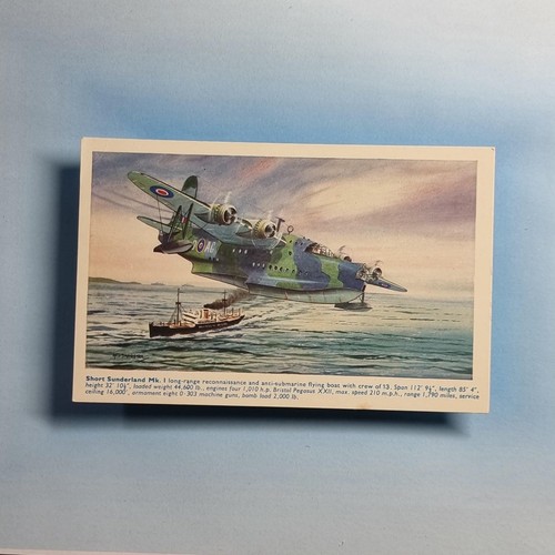 Ww2 aircraft postcard c1940 - ww2,