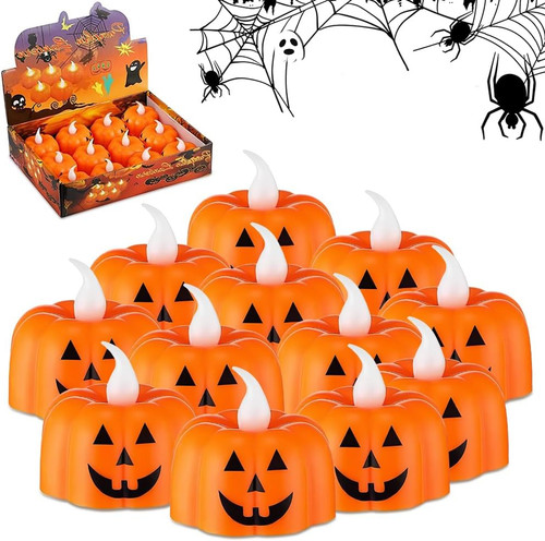 12x halloween pumpkin led - 12x,