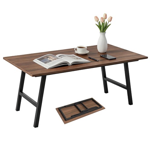 Wooden folding coffee table - wooden,