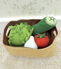 Ikea Duktig Vegetable Soft Toy Play Food with Basket