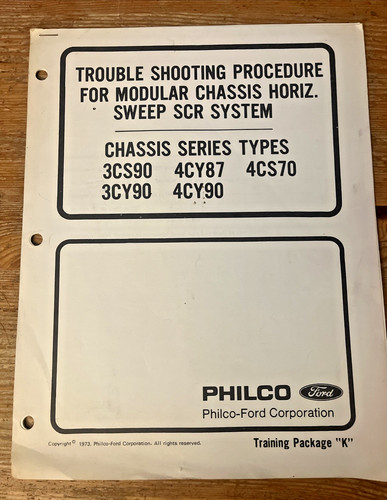 Philco trouble shooting - tv,