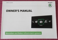 SKODA AMUNDSEN SAT NAV & BOLERO RADIO HANDBOOK/MANUAL. FABIA - SUPERB - OCTAVIA.