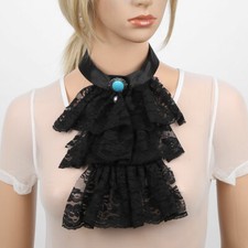 New lace jabot collar with - lace,
