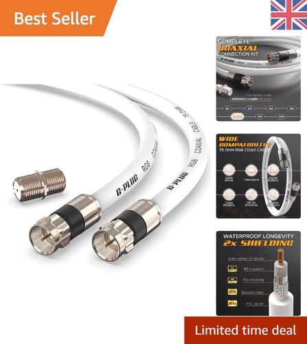 10m rg6 coaxial cable - coaxial, tv