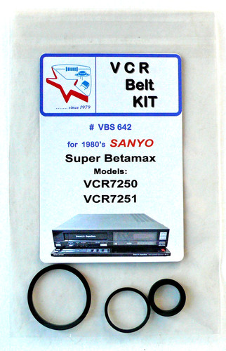 Vcr belt kit for - for, sanyo