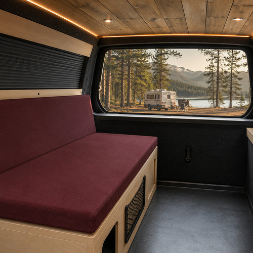 Sliding camper van bed - van, &