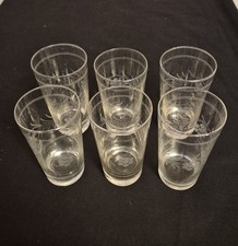 6 x Handmade Vintage Glass