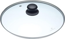 MasterClass Glass Saucepan Lid 28cm Designed to Fit Saucepans & Frying Pans USED