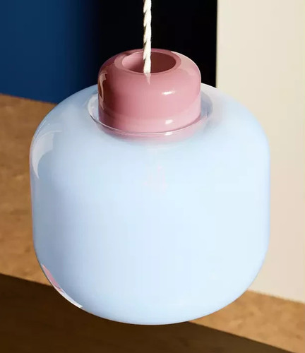 Habitat blue glass lampshade - habitat,