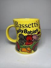 Bassett's Jelly Babies Mug Yellow Curved Novelty Mug Vintage Collectible Retro