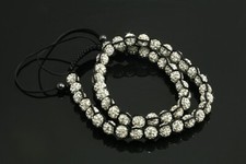Shamballa Women Necklace Swarovski Strass Stones RRP: 39€ K454