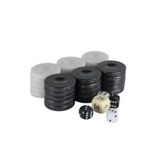 Acrylic Black Pearl Backgammon