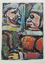 “LES DEUX LETUS” BY GEORGES ROUAULT – ORIGINAL 1943 LITHOGRAPH (5B-03)