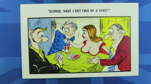 Saucy comic postcard - postcard, big