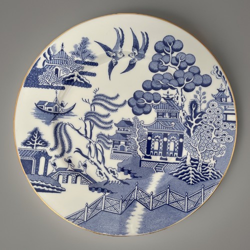 Coalport willow pattern blue - willow, &