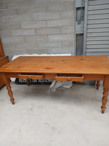 Solid pine farmhouse table - solid,