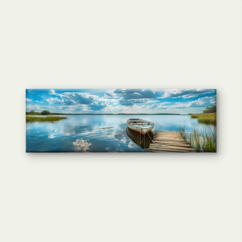 Panoramic serene lake - serene,