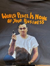 Morrissey World Peace is None of Your Business Size 2xl T-Shirt 2014
