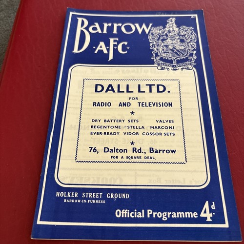 Barrow mansfield 1961 - 1961/62,