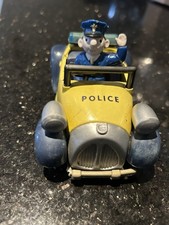 Vintage Toy Police Car And Policeman