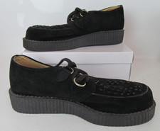 Unbranded Teddy Boy Brothel Creepers Black Men's Laced Shoes Uk Size 10 -Unboxed