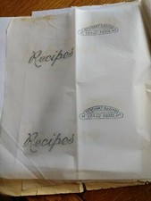 BRIGGS 12" embroidery transfer: Word Series: Letters: Recipes